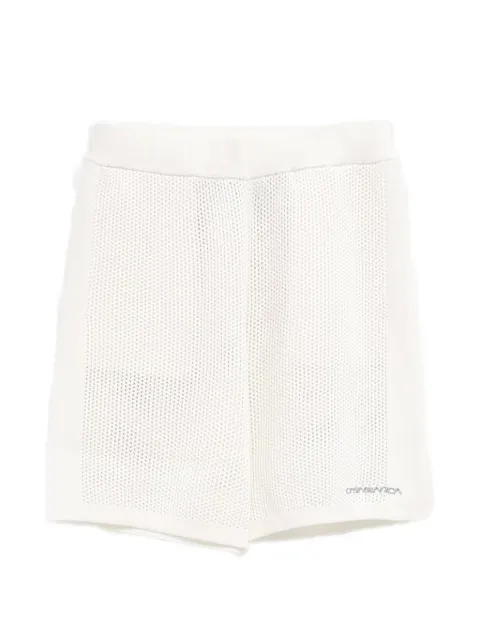 Casablanca logo-embroidered mesh shorts White MSS26KW134101