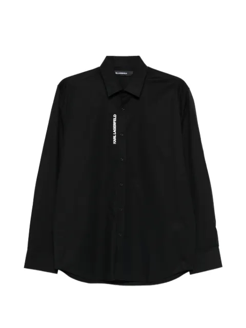 Karl Lagerfeld logo detail shirt Black 60593160562975