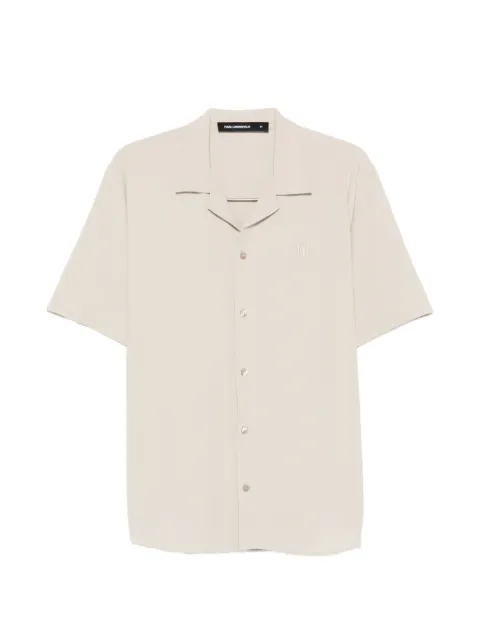Karl Lagerfeld buttoned short-sleeves shirt Neutrals 60594260562034