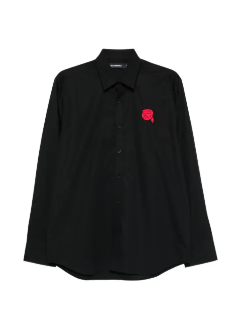 Karl Lagerfeld embroidered shirt Black 60593060562975