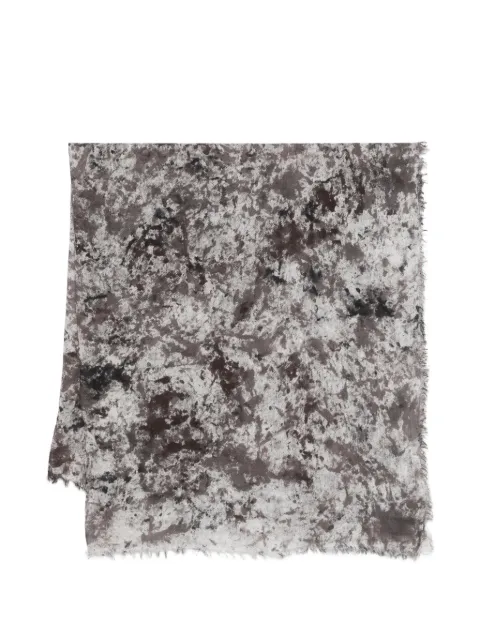 Avant Toi fringed scarf Grey 226SA1036JCRVZ