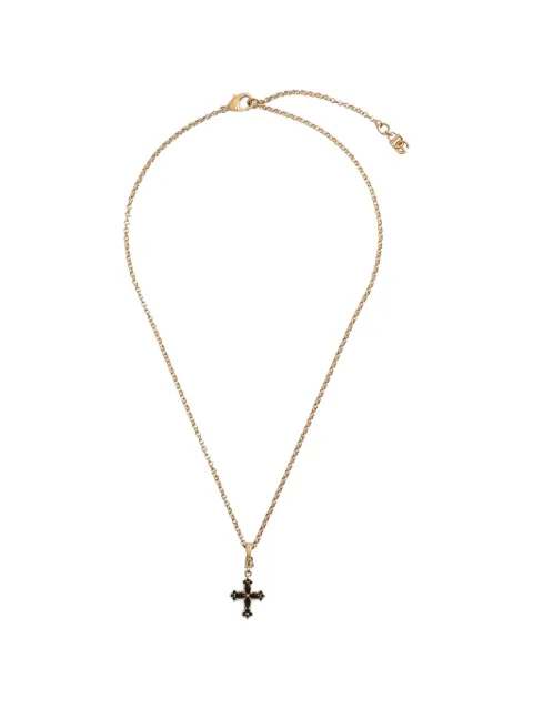 Dolce & Gabbana cross-pendant necklace Gold WNQ4S2W1111
