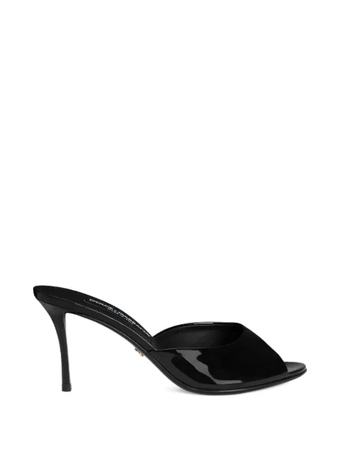 Dolce & Gabbana Keira patent leather mules Black CR2023A1471