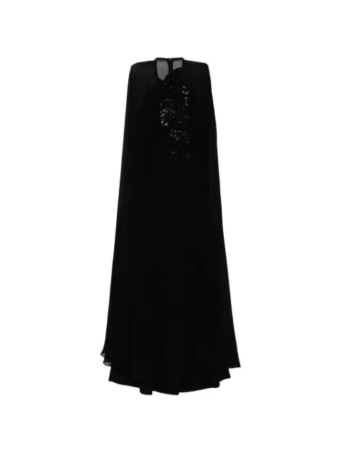 Elie Saab sequin-embellished maxi gown Black D0454A