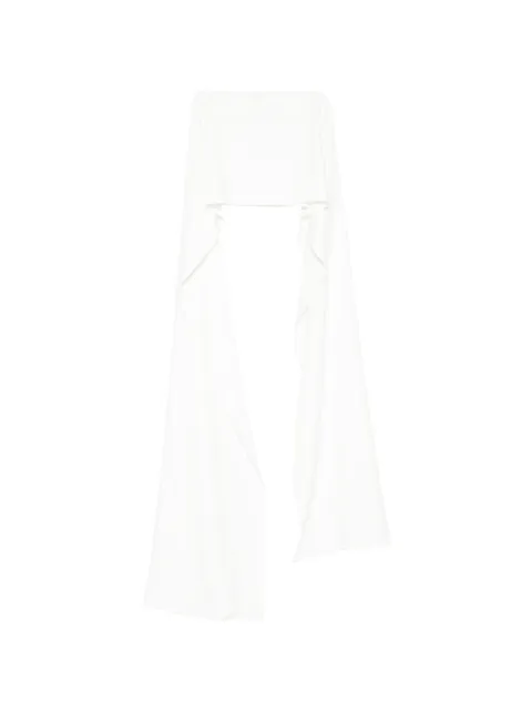 Zuhair Murad multi-way shoulder cape White SR25044