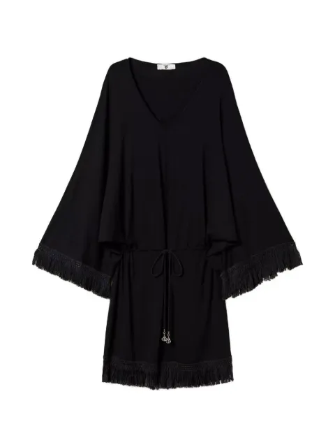 TWINSET fringed kaftan Black 241LB27BB