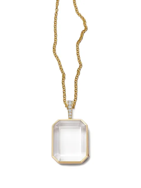 Loquet diamond locket necklace Gold SETBAGROL18Y
