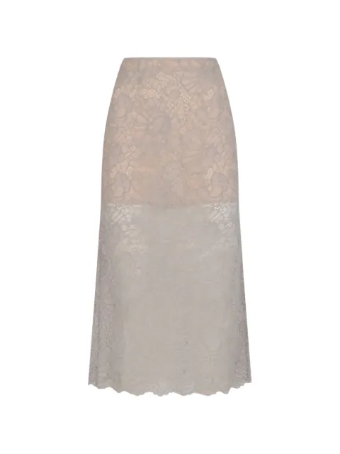 ROTATE BIRGER CHRISTENSEN lace mdi skirt Grey 115703BCR2156039