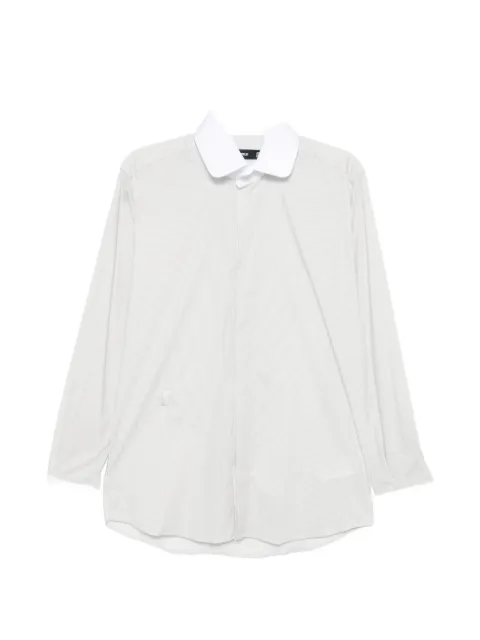Karl Lagerfeld contrast collar embroidered shirt Grey 60514860562609