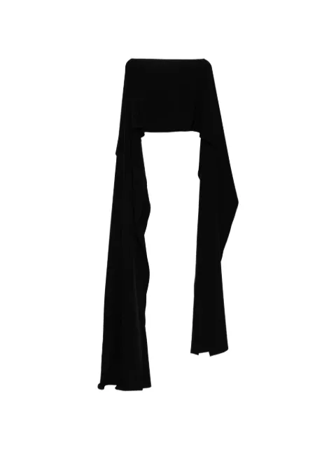 Zuhair Murad multi-way shoulder cape Black SR25044