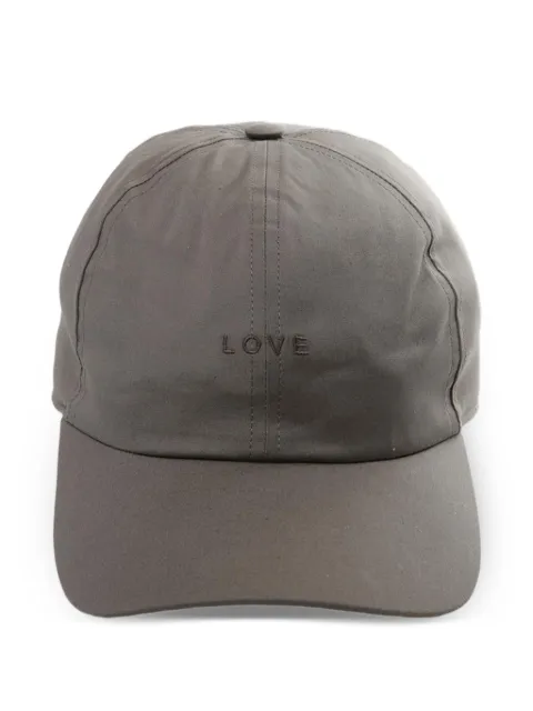 Rick Owens text baseball cap hat Grey RA01F0800TEEM4