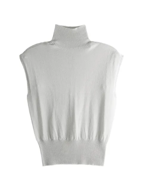 Rick Owens turtleneck ribbed sweater Grey RP01F6606M