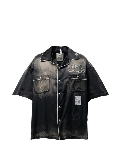 Maison MIHARA YASUHIRO sun faded shirt Black J16SH183
