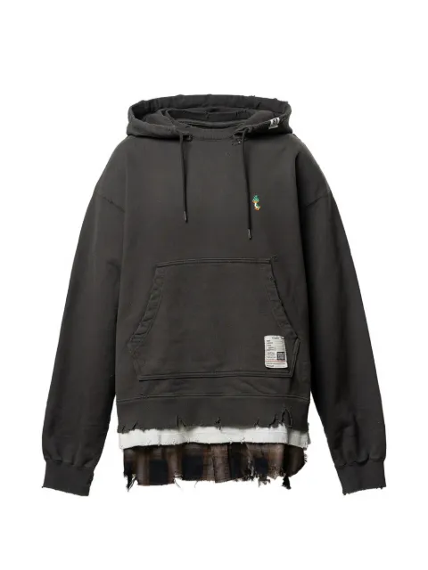 Maison MIHARA YASUHIRO triple layered hoodie Grey J16HD751