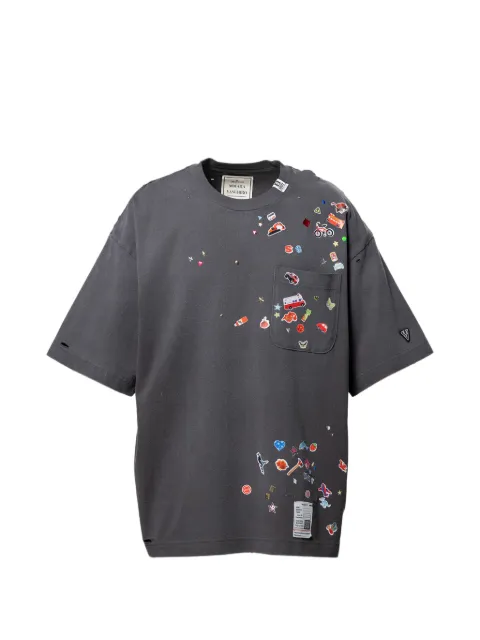 Maison MIHARA YASUHIRO sticker-print T-shirt Grey J16TS821