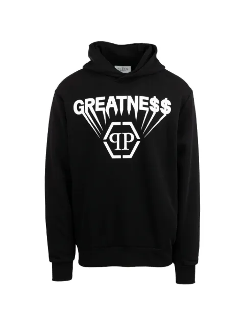 Philipp Plein printed hoodie Black AAECMJB3889PTE180N
