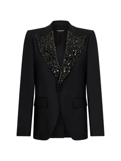 DSQUARED2 embellished-lapels blazer Black S71BN0993S39408