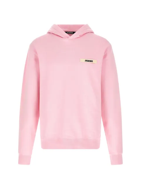 Jacquemus patch hoodie Pink HOM00247AJ00126