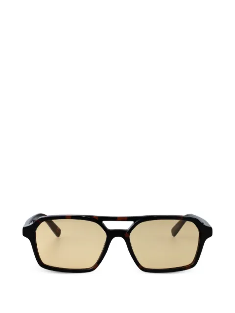 MM6 Maison Margiela Lunettes 7 browline sunglasses Brown LQH