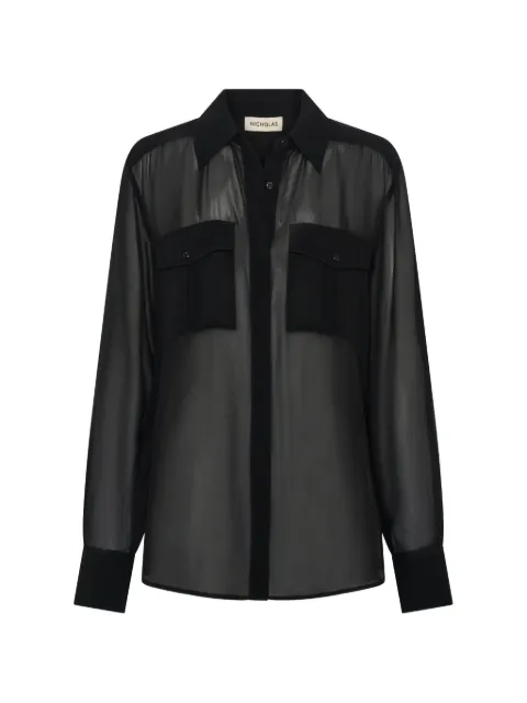 Nicholas Chloe shirt Black H25T1849S