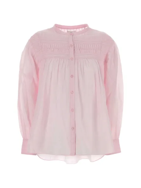 MARANT ÉTOILE Plalia long-sleeves blouse Pink HT0002FCB3J04E