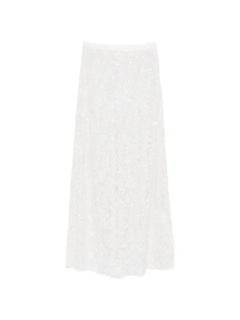 P.A.R.O.S.H. sequined maxi skirt White NOODLESD621563