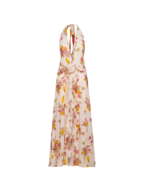Blumarine ruffled floral-print dress Neutrals P622A818AF8177