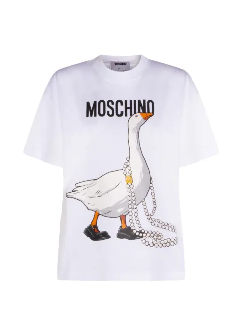 Moschino goose-print T-shirt White 261E070305411001