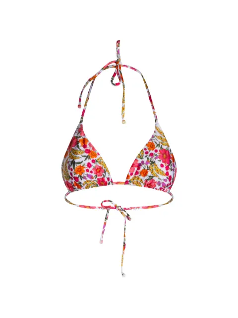 FARM Rio Banana Flowers bikini top White 351760L0025