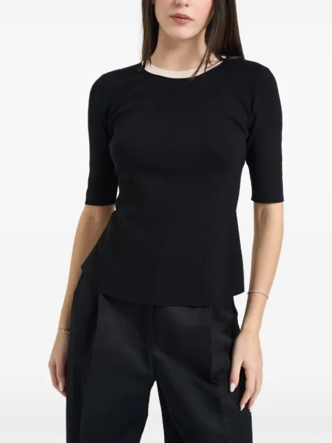 Elisabetta Franchi open back sweater Black MK67S685