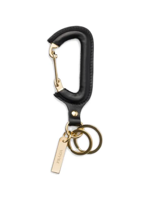 Prada leather keychain Black 1PP194ASK
