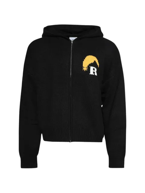 RHUDE moonlight zip hoodie Black PF24HO018672322