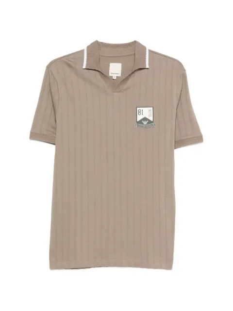 Emporio Armani V-neck polo shirt Neutrals EM004780AF23047