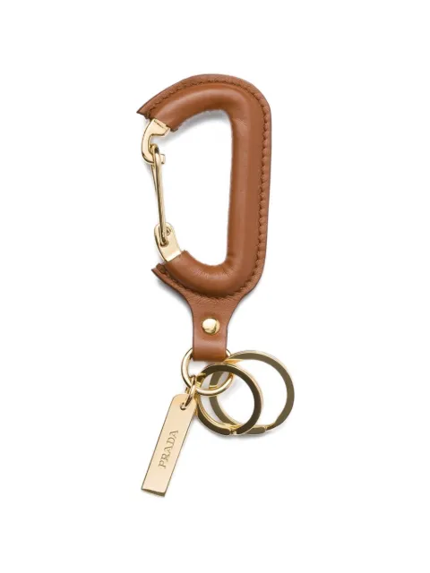 Prada leather keychain Brown 1PP194ASK