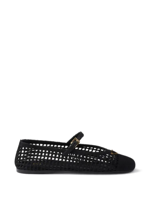Prada crochet ballerinas Black 1F364OF0052F46