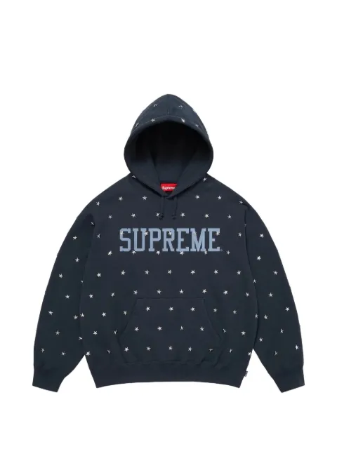 Supreme stars studded hoodie Blue SU26907