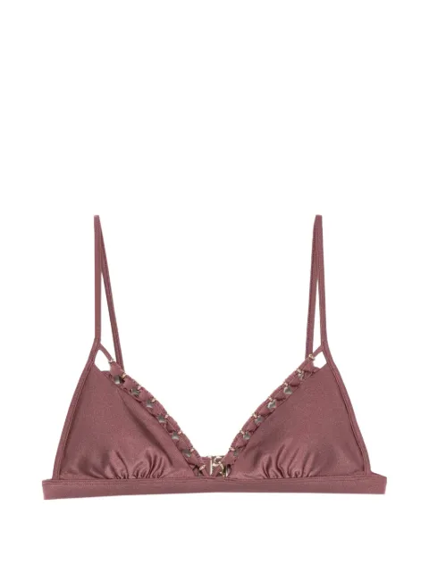 ZIMMERMANN Aster bead-embellished bikini top Pink 9072WSS261