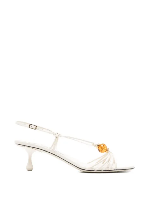 Jimmy Choo Lova bead-embellished sandals White J000184083