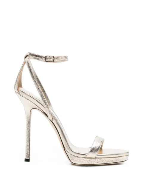 Jimmy Choo Moza platform sandals Gold MOZAPF120DXB