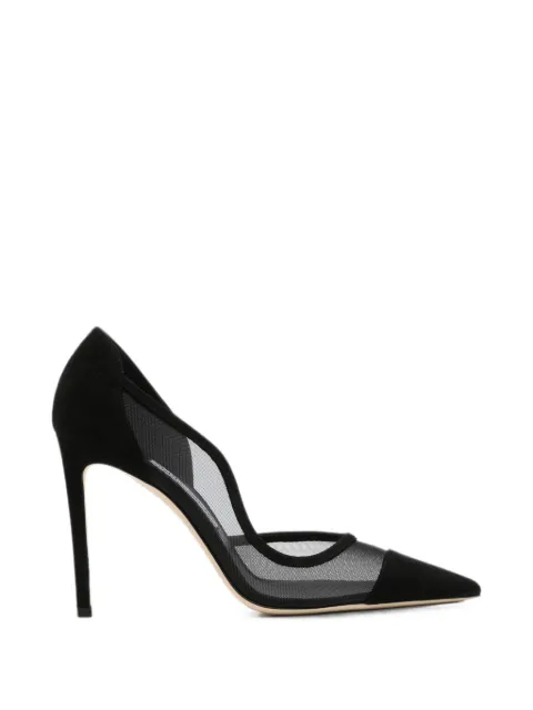 Jimmy Choo Brigitte 100 mesh-panel pumps Black BRIGITTE100SMS