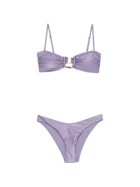 ZIMMERMANN Indra bamboo-trim bikini Purple 8102WSS262