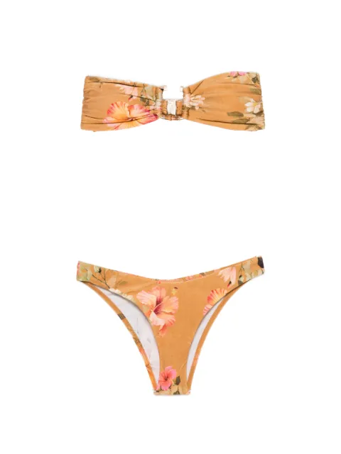 ZIMMERMANN Mahon bamboo trim bikini Neutrals 8102WSS263