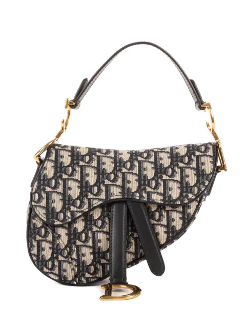 Christian Dior Pre-Owned mini Oblique Saddle shoulder bag Neutrals 05RU1108