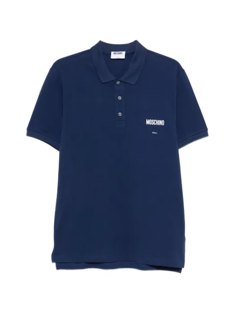 Moschino logo-print polo shirt Blue A16010242