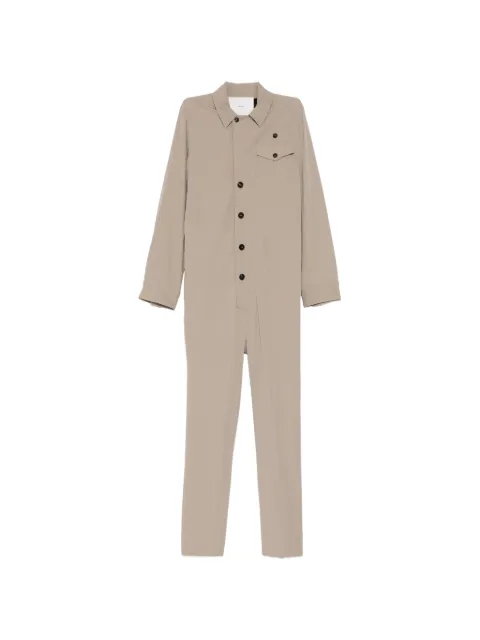 Setchu button belted jumpsuit Neutrals U251D014W032