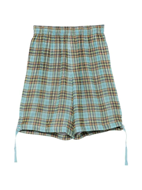 Undercover plaid shorts Blue UC1E1508