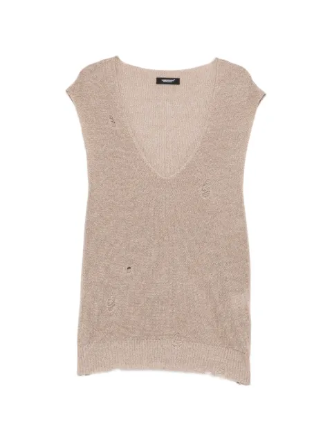 Undercover knitted vest Brown UC1E4906