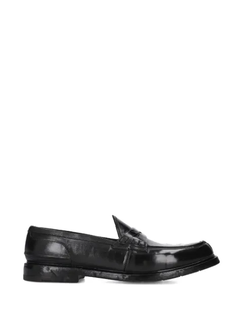 Premiata woven leather loafers Black 32420KINGBRASSNERO