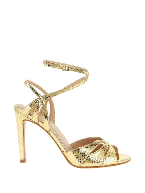 TWINSET snake-print sandals Gold 261TCP112