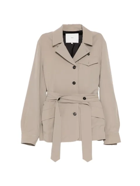 Setchu belted notched lapel jacket Neutrals U251J020W032